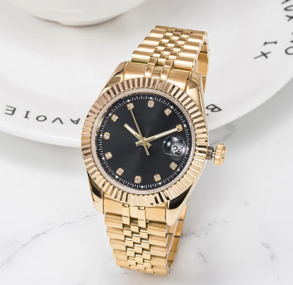 Men's 41 MM Gold Band Watch