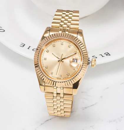 Men's Gold Band 36MM Watch