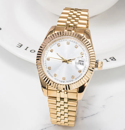 Men's 41 MM Gold Band Watch